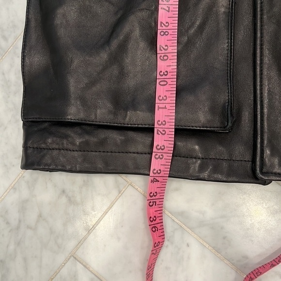 marc New York Andrew Marc black leather heavy men’s coat size medium - Picture 15 of 16